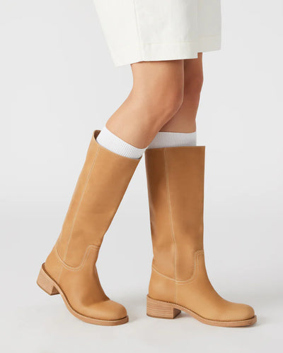 Golden Tan Leather Boots