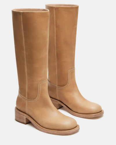 Golden Tan Leather Boots