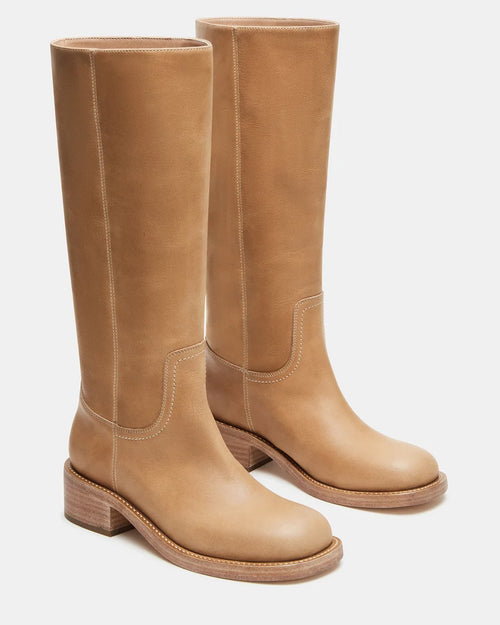 Golden Tan Leather Boots