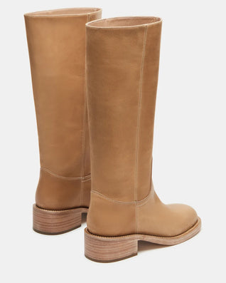 Golden Tan Leather Boots