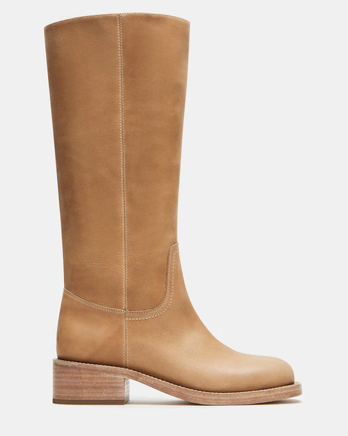 Golden Tan Leather Boots