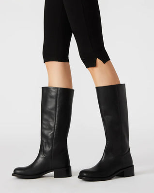 Golden Black Leather
