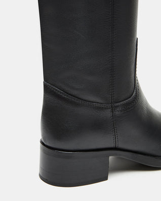 Golden Black Leather