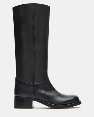 Golden Black Leather