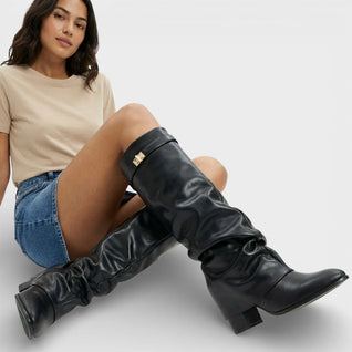 Ruched Pointed Toe